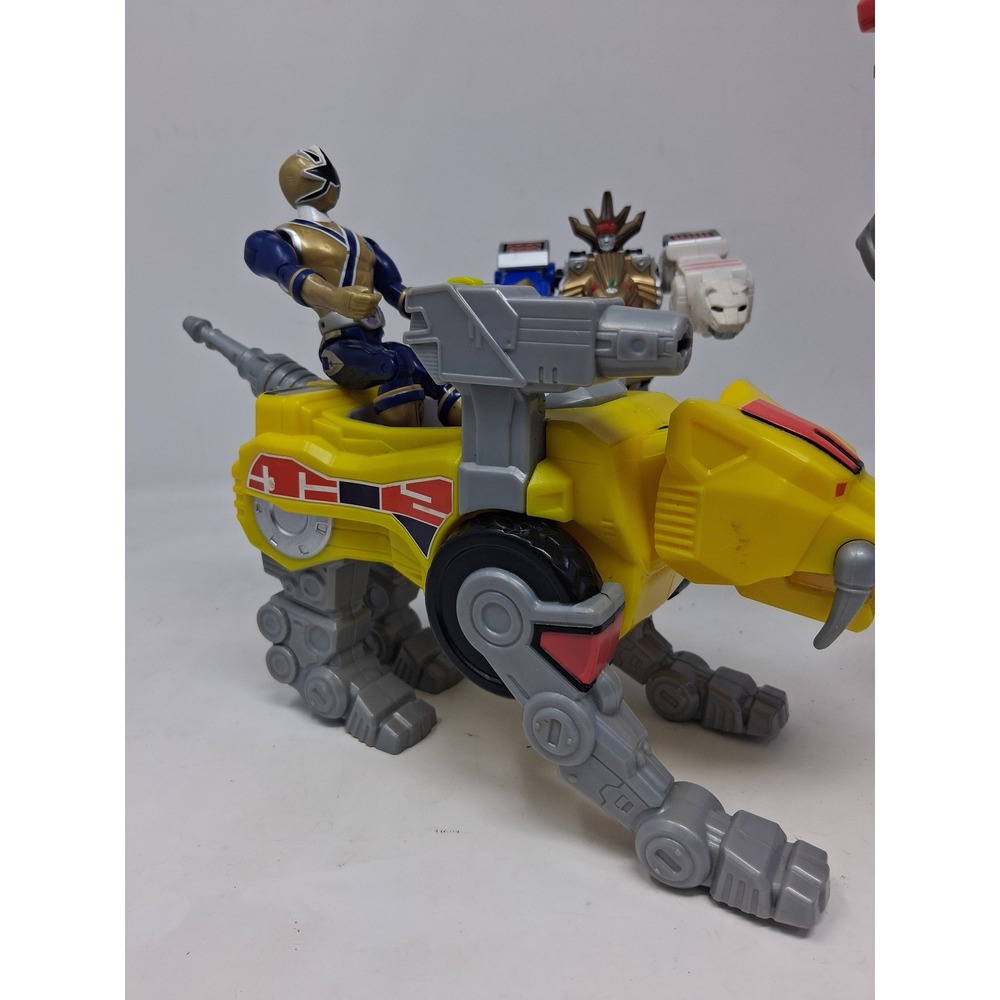 Power Rangers Lot Gold Samurai Ranger Wild Force Megazord Zord Figures - Picture 10 of 16